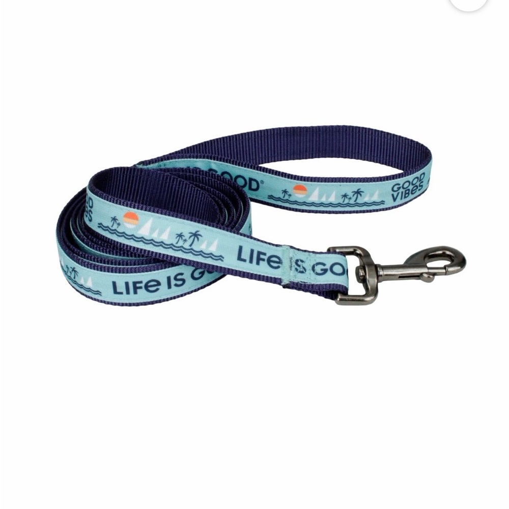 Life is Good Dog Leash with Nautical Theme